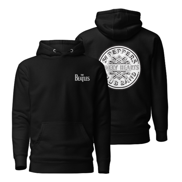 The Beatles Black & White Sgt. Peppers Hooded Fleece