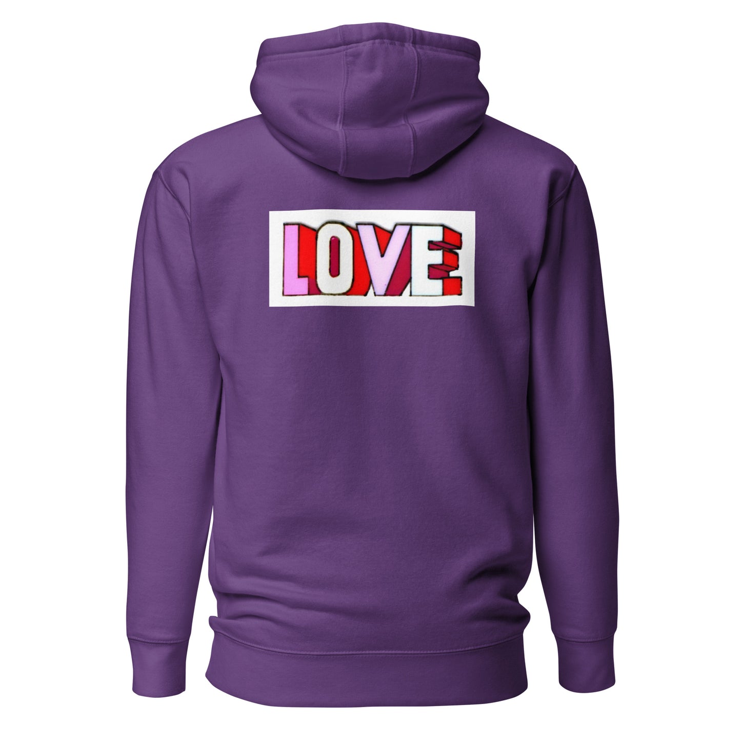 The Beatles Love Left Chest Embroidered Hooded Fleece