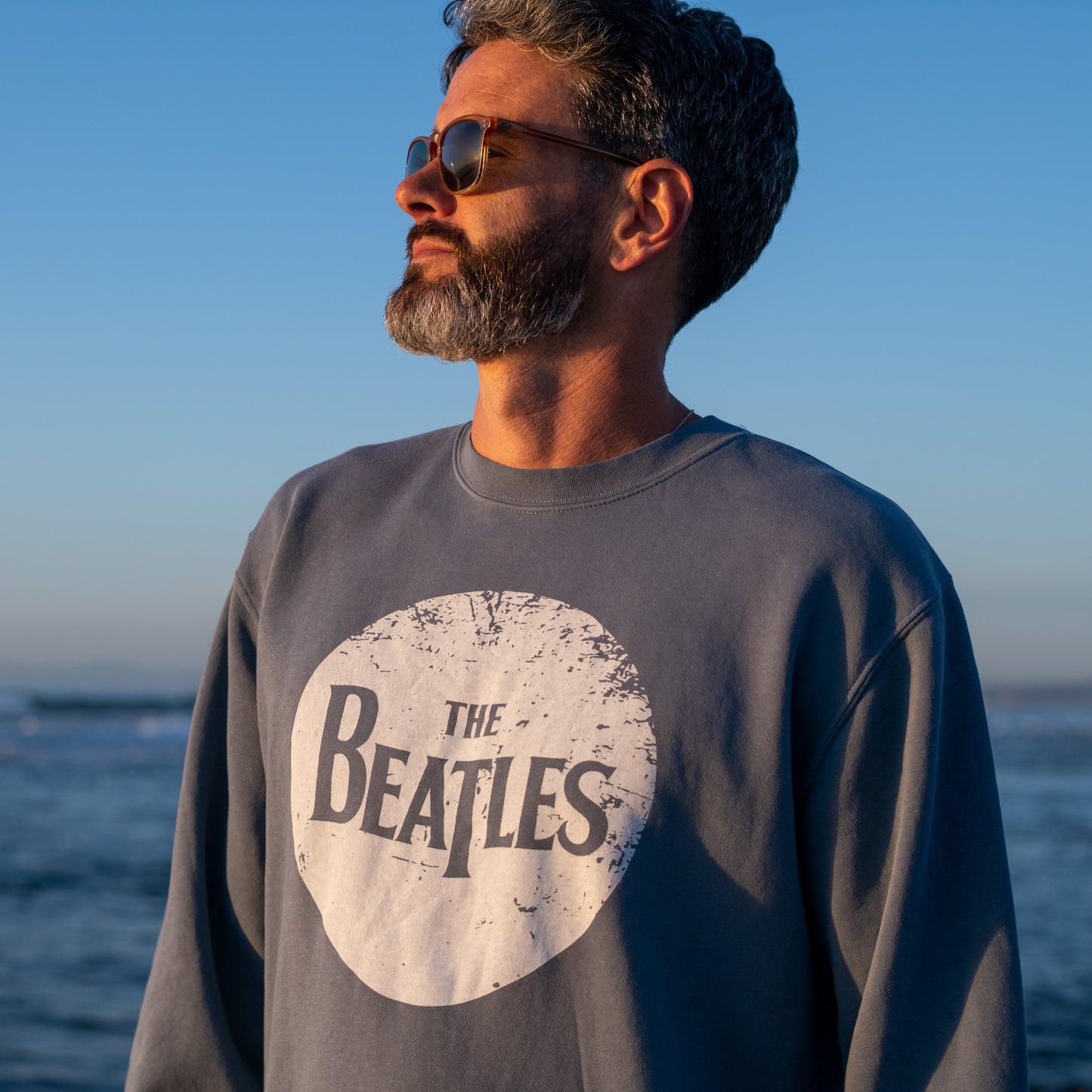 The Beatles Sweatshirt Slate Blue Beatles - Section 119