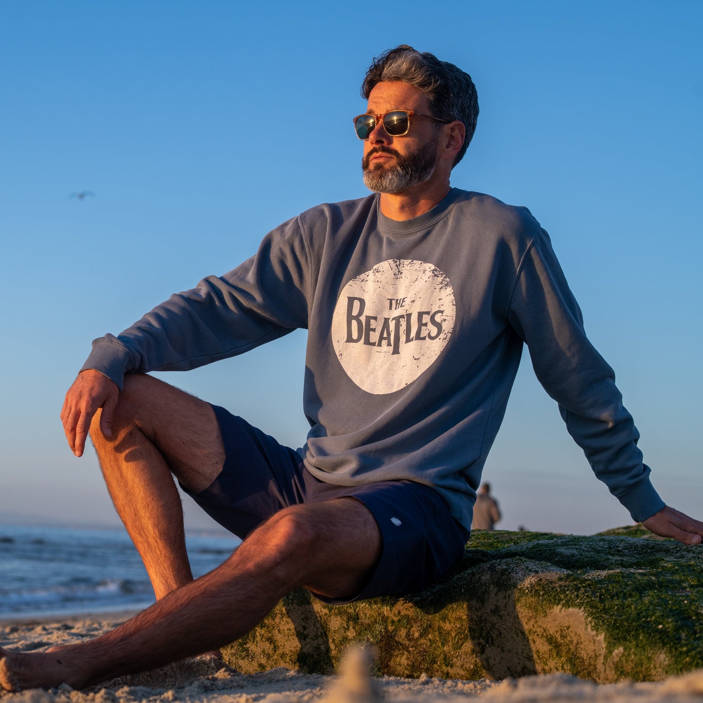 The Beatles Sweatshirt Slate Blue Beatles - Section 119
