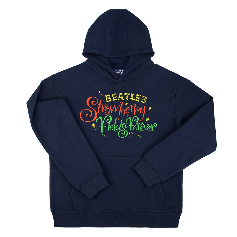 The Beatles Pullover Hoodie Strawberry Fields Navy - Section 119