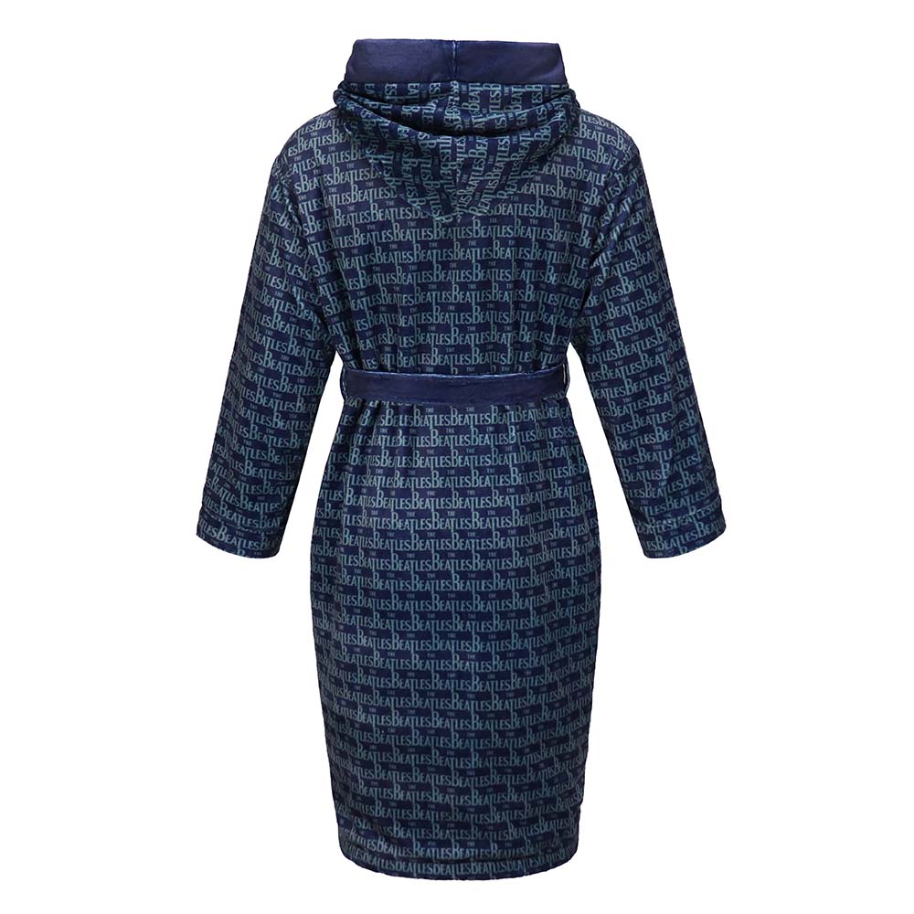 The Beatles Robe All Over Logo Blue - Section 119