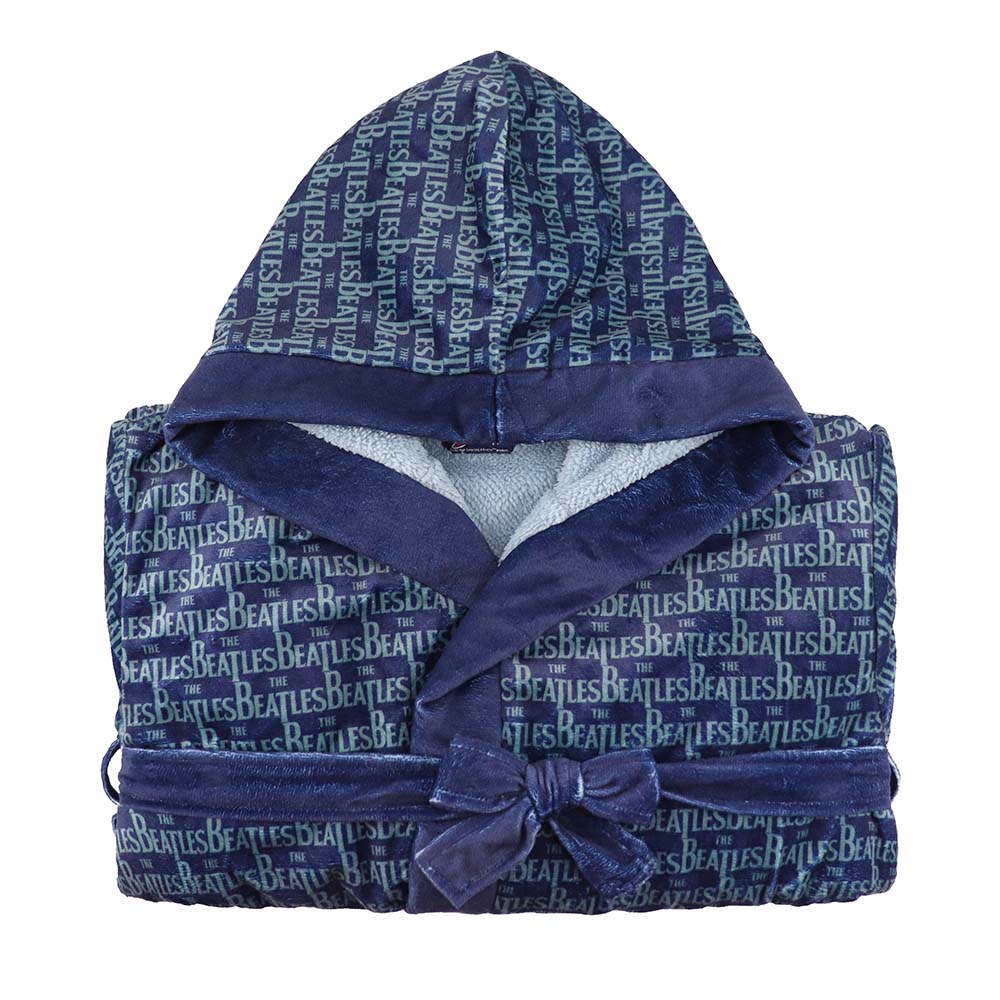 The Beatles Robe All Over Logo Blue - Section 119