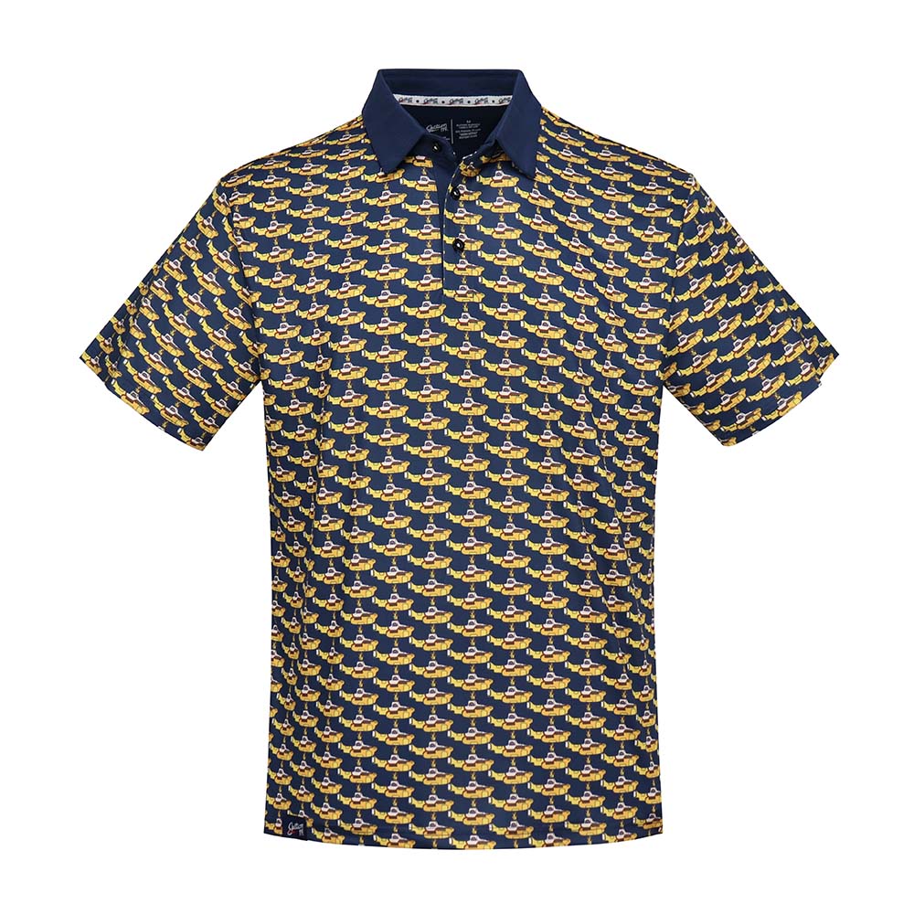 The Beatles Dry Fit Polo Navy Yellow Submarine - Section 119