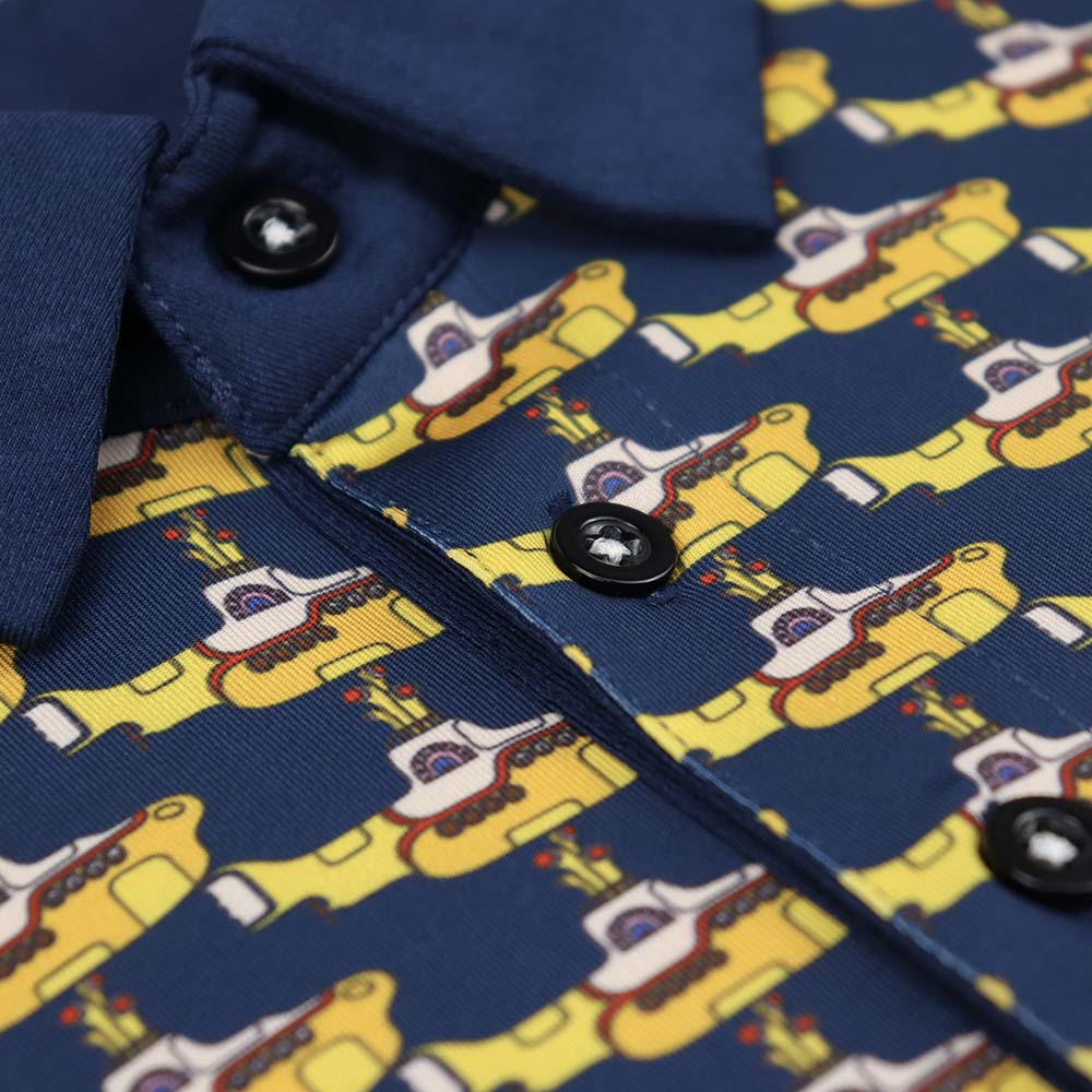The Beatles Dry Fit Polo Navy Yellow Submarine - Section 119