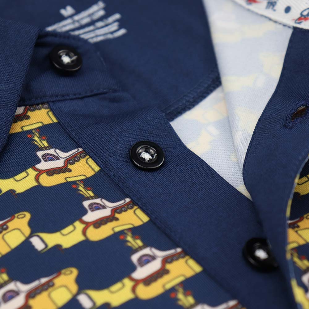The Beatles Dry Fit Polo Navy Yellow Submarine - Section 119