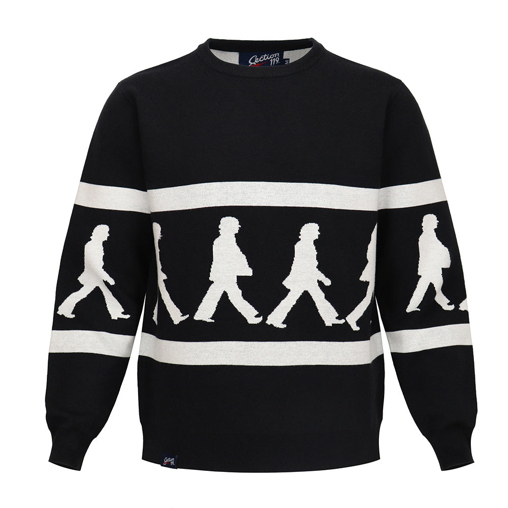 The Beatles Crewneck Sweater Abbey Road Black - Section 119