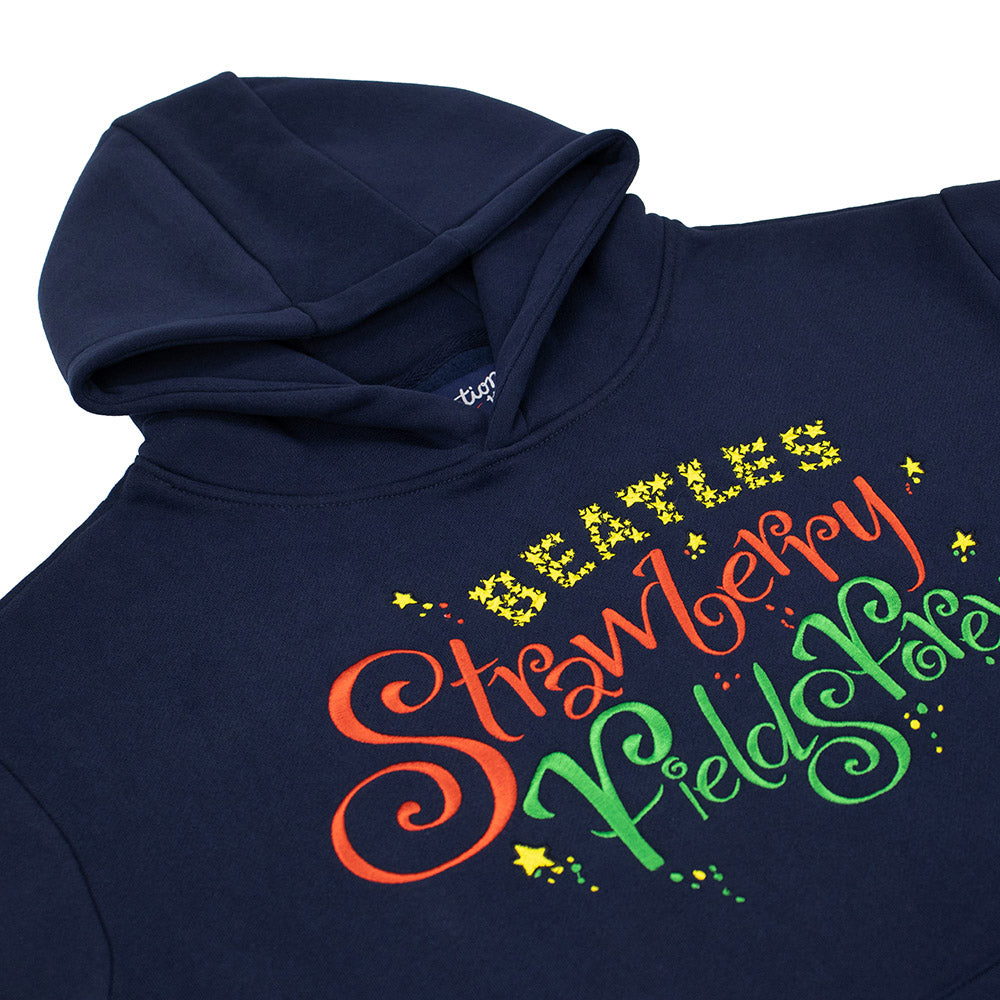 The Beatles Pullover Hoodie Strawberry Fields Navy - Section 119