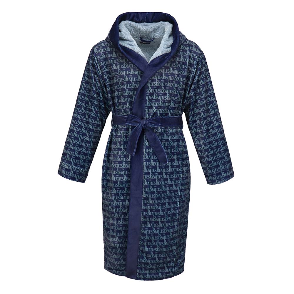 The Beatles Robe All Over Logo Blue - Section 119