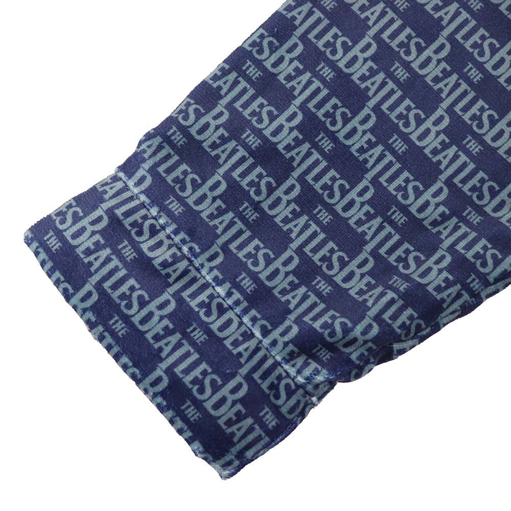 The Beatles Robe All Over Logo Blue - Section 119