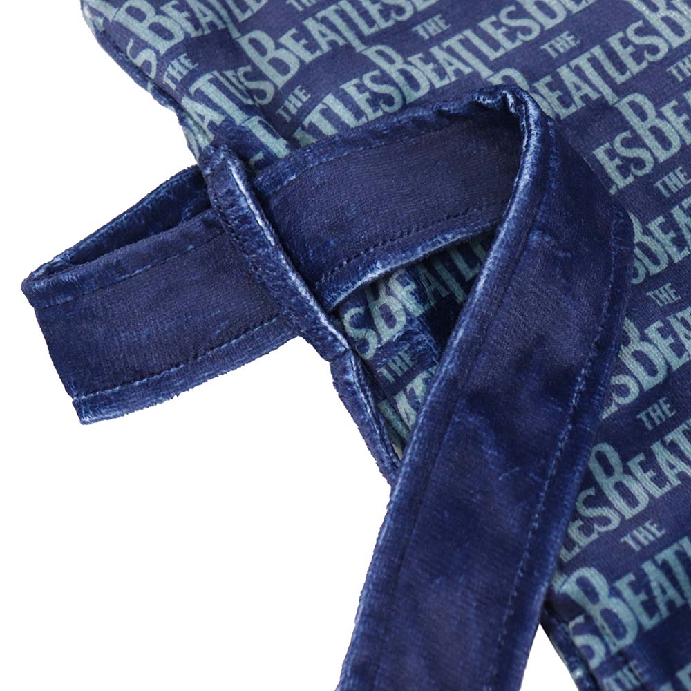 The Beatles Robe All Over Logo Blue - Section 119